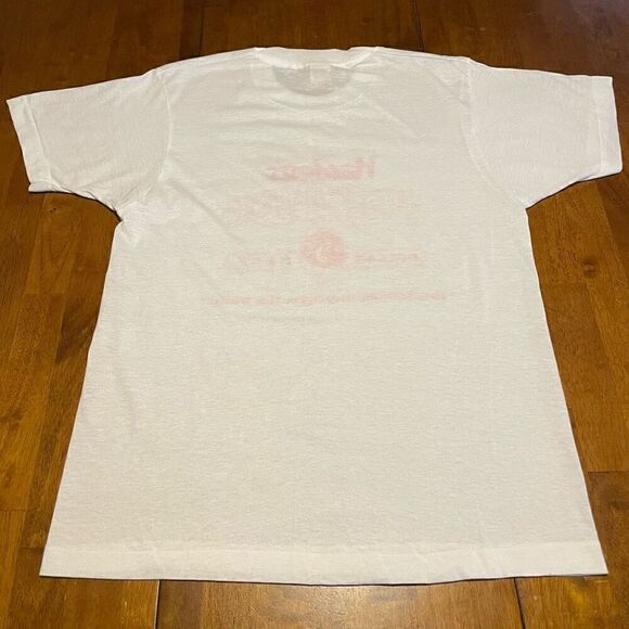 Vtg 80s Hardees Restaurant Rise & Shine Graphic T Shirt Screen Stars USA Mens M - Picture 2 of 6